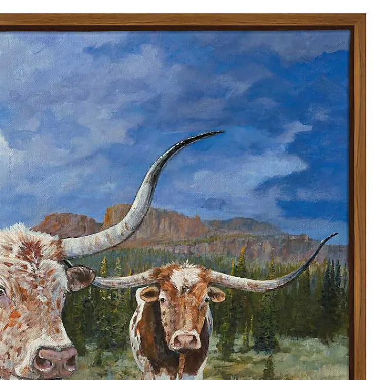 Kirklands Home Mavericks Framed Canvas Art Print Sale