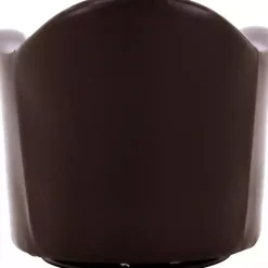 Kirklands Home Max Faux Leather Swivel Club Accent Chair Brown New