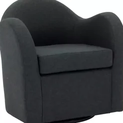 Kirklands Home Max Swivel Club Accent Chair Gray New