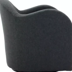 Kirklands Home Max Swivel Club Accent Chair Gray New
