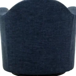 Kirklands Home Max Navy Swivel Club Accent Chair Blue Discount