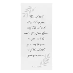 Kirklands Home May the Lord Give You Peace Canvas Art Print White Outlet