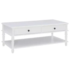 Kirklands Home McGhie 2-Drawer Coffee Table White Discount
