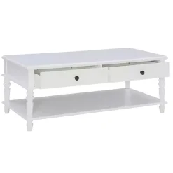 Kirklands Home McGhie 2-Drawer Coffee Table White Discount