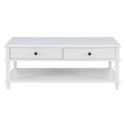 Kirklands Home McGhie 2-Drawer Coffee Table White Discount