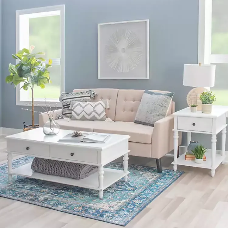 Kirklands Home McGhie 2-Drawer Coffee Table White Discount