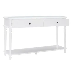 Kirklands Home McGhie 2-Drawer Console Table White
