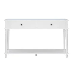 Kirklands Home McGhie 2-Drawer Console Table White