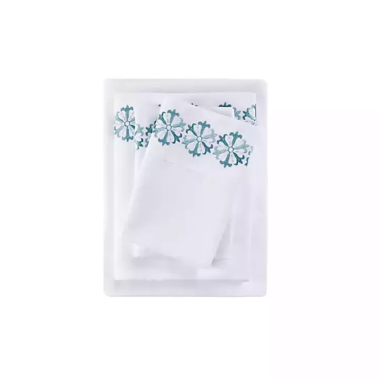 Kirklands Home Medallion Hem Microfiber 4-pc. Full Sheet Set Sale