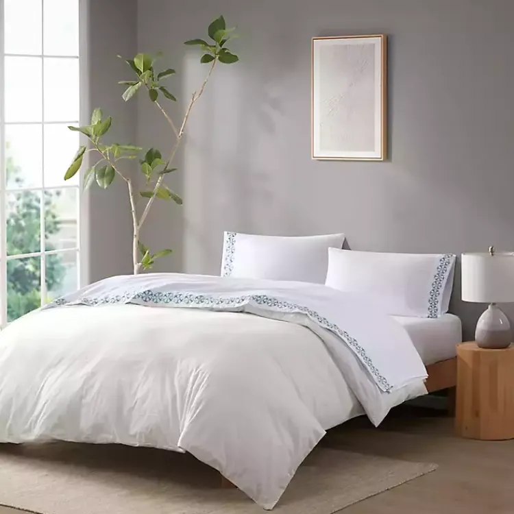 Kirklands Home Medallion Hem Microfiber 4-pc. Full Sheet Set Sale