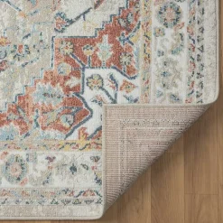 Kirklands Home Medallion Ivory Rust Area Rug, 3x6