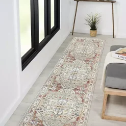 Kirklands Home Medallion Ivory Rust Runner, 2x8 Online