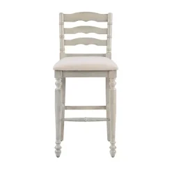 Kirklands Home Melvin Distressed wash Bar Stool White Sale