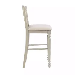 Kirklands Home Melvin Distressed wash Bar Stool White Sale