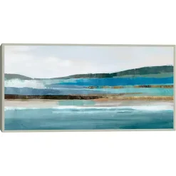 Kirklands Home Memories of Framed Canvas Art Print Blue Discount