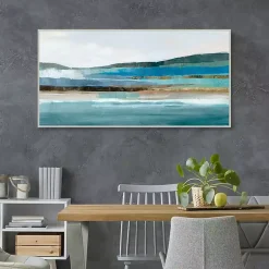Kirklands Home Memories of Framed Canvas Art Print Blue Discount