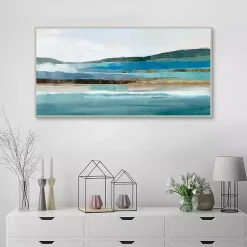 Kirklands Home Memories of Framed Canvas Art Print Blue Discount