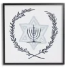 Hanukkah Decorations>Kirklands Home Menorah Wreath Framed Art Print