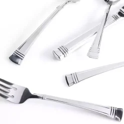 Kirklands Home Mercutio Lines Stainless Steel 20-pc. Flatware Set