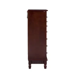 Kirklands Home Merlot Wood 7-Drawer Joslyn Jewelry Armoire Brown Outlet