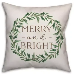 Christmas Pillows>Kirklands Home Merry and Bright Buffalo Check Reverse Pillow