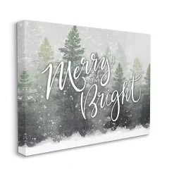 Christmas Art & Wall Decor>Kirklands Home Merry and Bright Forest Canvas Wall Plaque
