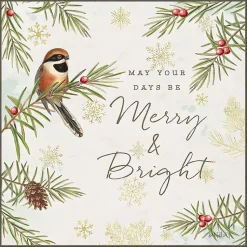 Christmas Art & Wall Decor>Kirklands Home Merry and Bright Framed Canvas Wall Plaque