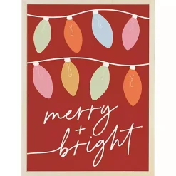 Christmas Art & Wall Decor>Kirklands Home Merry and Bright Lights Wall Plaque