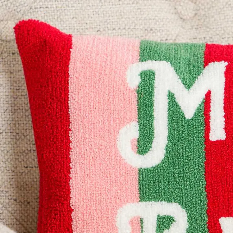 Pillows>Kirklands Home Merry and Bright Striped Pillow