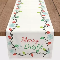 Kirklands Home Merry and Bright with Lights Table Runner, 72 in. Multi Online
