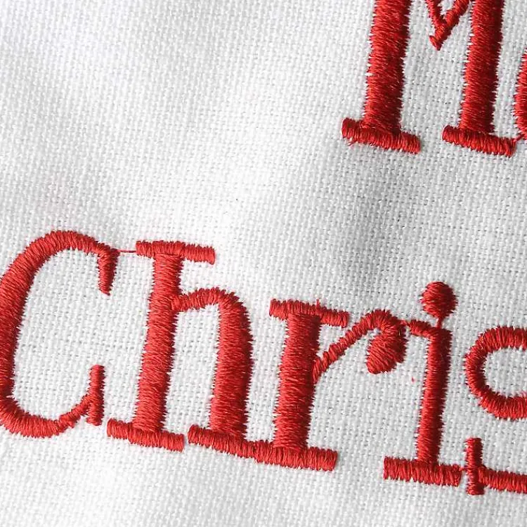 Christmas Stockings & Stocking Holders>Kirklands Home Merry Christmas Clothesline Stocking White