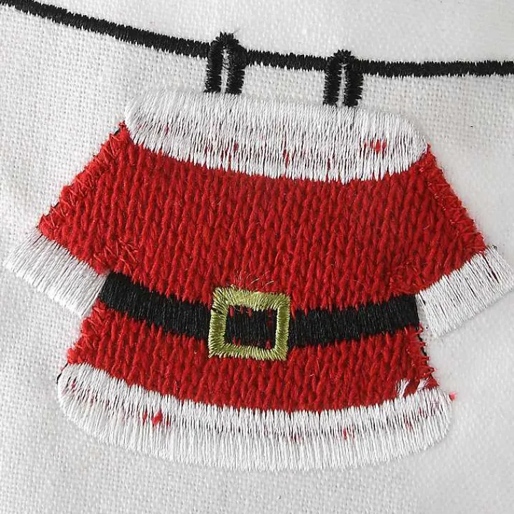 Christmas Stockings & Stocking Holders>Kirklands Home Merry Christmas Clothesline Stocking White