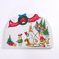 Christmas Art & Wall Decor>Kirklands Home Merry Christmas Grinch Canvas Wall Plaque Multi