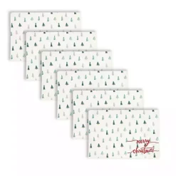 Christmas Dining & Entertaining>Kirklands Home Merry Christmas Mini Trees Placemats, Set of 6