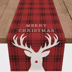 Christmas Dining & Entertaining>Kirklands Home Merry Christmas Rudolf Table Runner