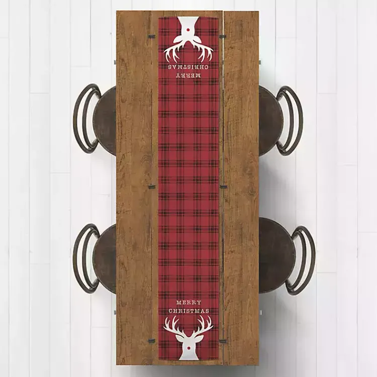 Christmas Dining & Entertaining>Kirklands Home Merry Christmas Rudolf Table Runner