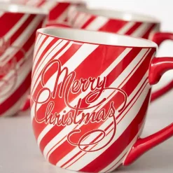 Christmas Dining & Entertaining>Kirklands Home Merry Christmas Script Mugs, Set of 2