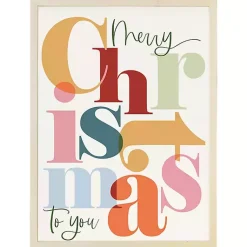 Christmas Art & Wall Decor>Kirklands Home Merry Christmas to You Wall Plaque Multi