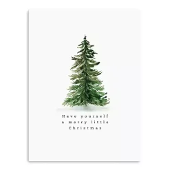 Christmas Art & Wall Decor>Kirklands Home Merry Christmas Watercolor Tree Canvas Print