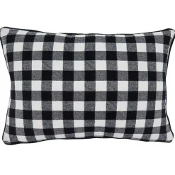 Christmas Pillows>Kirklands Home Merry Gingham Felt Lumbar Pillow