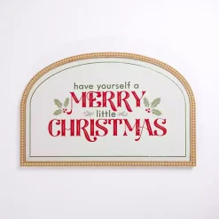 Christmas Art & Wall Decor>Kirklands Home Merry Little Christmas Beaded Wall Plaque