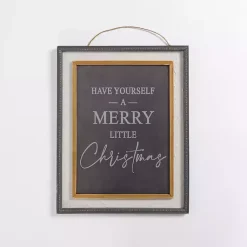 Christmas Art & Wall Decor>Kirklands Home Merry Little Christmas Hanging Wall Plaque