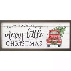 Christmas Art & Wall Decor>Kirklands Home Merry Little Christmas Truck Wall Plaque
