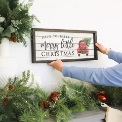 Christmas Art & Wall Decor>Kirklands Home Merry Little Christmas Truck Wall Plaque
