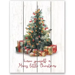 Christmas Art & Wall Decor>Kirklands Home Merry Little Christmas Wood Pallet Wall Plaque