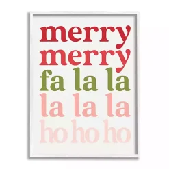 Christmas Art & Wall Decor>Kirklands Home Merry Merry Fa La La Wall Plaque
