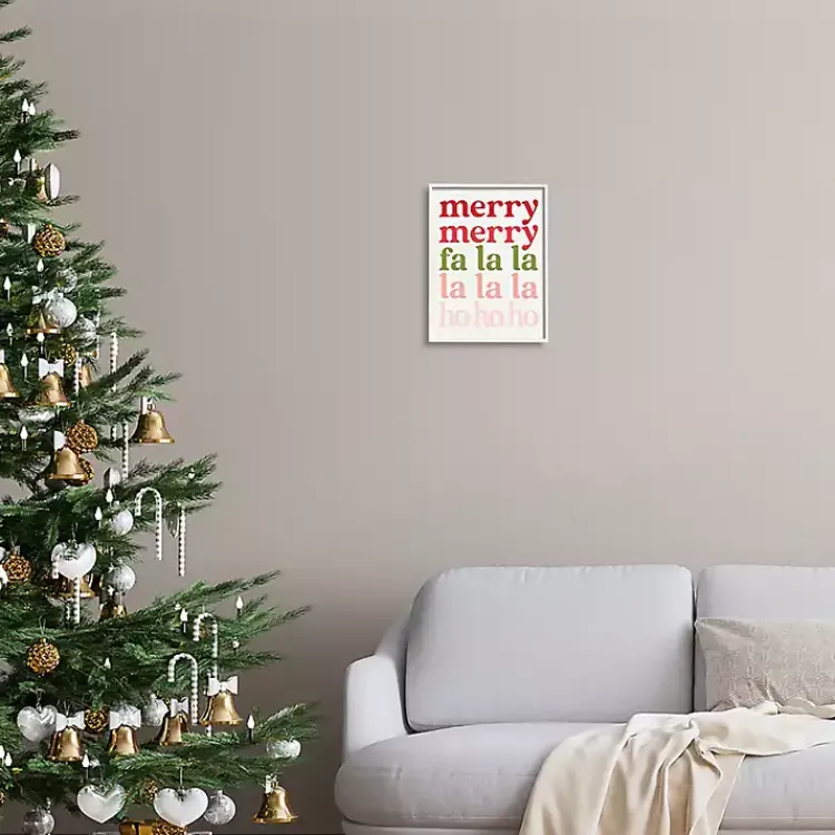 Christmas Art & Wall Decor>Kirklands Home Merry Merry Fa La La Wall Plaque