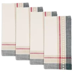 Kirklands Home Merry Pines Cotton Napkins, Set of 4 Discount