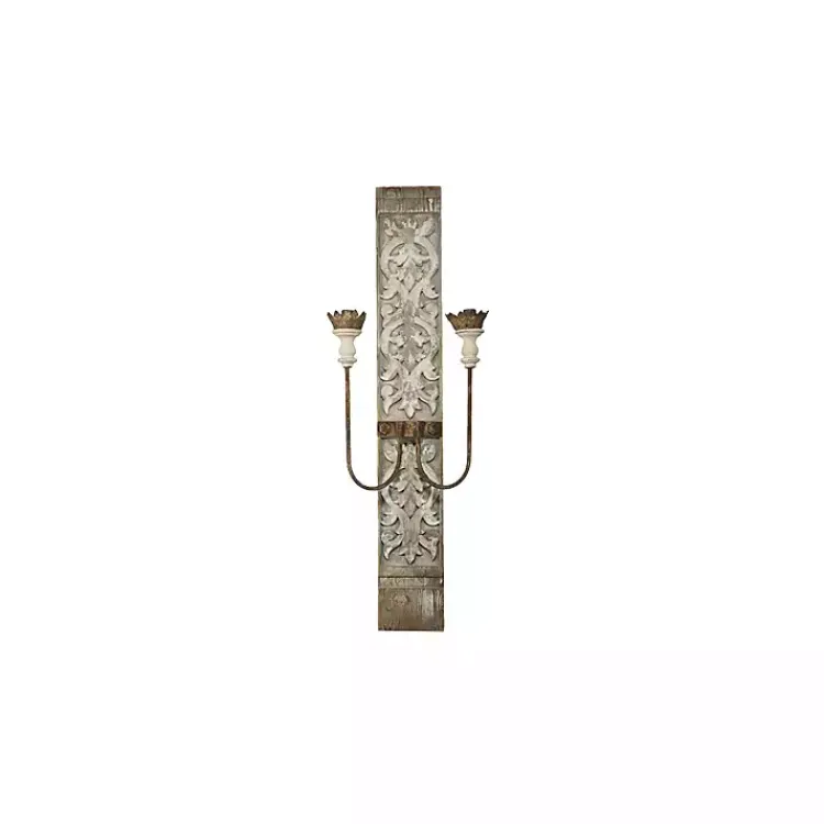Sconces>Kirklands Home Metal 2 Bulb Sconce