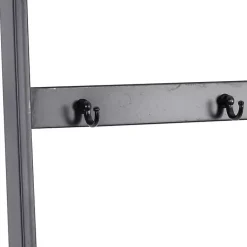 Decorative Accents>Kirklands Home Metal and Fir Wood Leaning Ladder with Hooks
